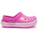 Sandália Crocs Infantil Crocband Clog ROSA/BRANCO