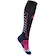 Meia de Compressão Cano Alto Socks ASICS Adulto PRETO/ROSA