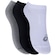Kit 3 Pares de Meias Invisible Performance Invisível  Casual ASICS Adulto PRETO/BRANCO