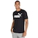Camiseta Puma Manga Curta Essentials Logo - Masculina PRETO