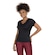 Camiseta Oxer Manga Curta Decote V Básica - Feminina PRETO