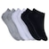 Kit de Meia Asics No Show Soft - Adulto - 3 Pares - 39 a 43 PRETO/BRANCO