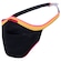 Kit de Máscara de Proteção Fiber Sport com Suporte - 30 Filtros Preto/Amarelo Cla