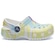 Sandália Crocs Infantil Classic Tie Dye Graphic BRANCO/AMARELO CLARO
