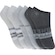 Kit de Meias Under Armour Essential.Ns com 6 Pares - Adulto CINZA/CINZA CLA