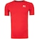 Camiseta de Compressão Under Armour Manga Curta Heatgear - Masculina VERMELHO/BRANCO