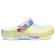 Sandália Crocs Adulto Classic T Dye Graphic Clo BRANCO/AMARELO