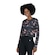 Blusa Cropped Manga Longa Vestem Hued Camuflado - Feminina CINZA/ROSA