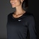 Camiseta Mizuno Manga Longa Nirvana - Feminina PRETO