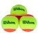Bolas de Beach Tennis Wilson Tour Premier 2 Lar - 3 Unidades AMARELO/LARANJA