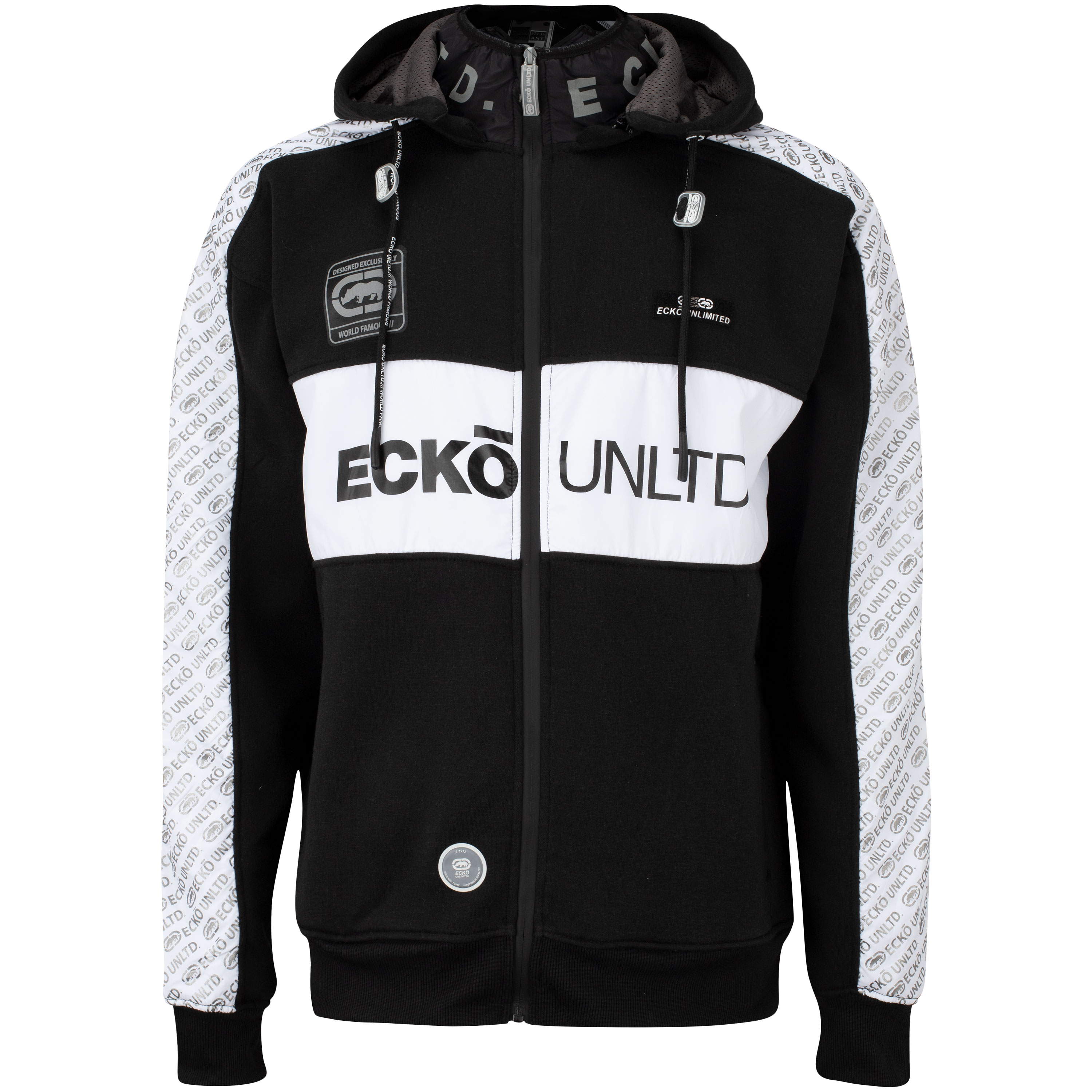 Blusa de Moletom Ecko Masculina com Capuz U529A PRETO MESCLA