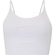 Top Fitness sem Bojo Oxer Baixa Sustentação Alças Cotton - Adulto BRANCO