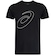 Camiseta ASICS Manga Curta Logo Espiral Crepe - Masculina PRETO