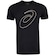 Camiseta ASICS Manga Curta Logo Espiral Crepe - Masculina PRETO/BEGE