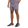 Bermuda Masculina ASICS 5' 2 em 1 Quadriculado ROXO/CINZA