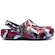 Sandália Crocs Júnior Classic Camo Clog K PRETO/VERMELHO