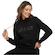 Blusa de Moletom Feminina ASICS com Capuz Canguru e Fleece PRETO