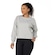 Blusa de Moletom Feminina Oxer com Recorte Texturizado na Lateral CINZA MESCLA