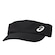 Viseira Aba Curva ASICS Strapback Básica - Adulto PRETO