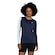 Camiseta Feminina ASICS Manga Longa AZUL ESC/AZUL CLA