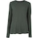 Camiseta Manga Longa Feminina Oxer Crepinho Jogging VERDE ESCURO