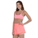Top Fitness sem Bojo Oxer Baixa Sustentação Reversível Bicolor AZUL/ROSA CLA