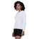Camiseta Feminina Oxer Manga Longa Run Branco/Coral
