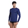 Camiseta Manga Longa Masculina Oxer com Proteção Solar UV AZUL ESCURO/PRATA