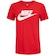 Camiseta Feminina Nike Manga Curta Sportswear Essential Icon VERMELHO
