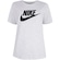 Camiseta Feminina Nike Manga Curta Sportswear Essential Icon BRANCO