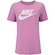 Camiseta Feminina Nike Manga Curta Sportswear Essential Icon ROSA CLARO