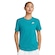 Camiseta Feminina Nike Manga Curta Sportswear Club AZUL CLARO