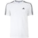Camiseta Masculina adidas Manga Curta Essentials 3 Listras BRANCO/PRETO
