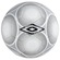 Bola de Futebol Umbro Pass PRETO/CINZA