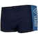 Sunga Boxer Adulto Fila Side Print azul escuro