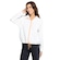 Jaqueta Feminina Under Armour com Capuz Woven Fz BRANCO/LARANJA CLA