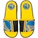 Chinelo Slide NBA Grendene Rider Pump II - Adulto PRETO/AMARELO