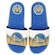 Chinelo Slide NBA Grendene Rider Pump II - Adulto BRANCO/AZUL ESC