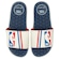 Chinelo Slide NBA Grendene Rider Pump II - Adulto BRANCO/AZUL