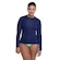 Camiseta Feminina Oxer Manga Longa UV 50+ AZUL ESCURO
