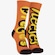 Meia Cano Alto Stance Lookin Like A Snak C0529 LARANJA