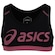 Top Infantil sem Bojo ASICS Alca Silk Preto/Rosa Esc