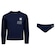 Conjunto Infantil Oxer Camiseta Manga Longa + Sunkini com Proteção UV AZUL ESCURO