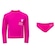 Conjunto Infantil Oxer Camiseta Manga Longa + Sunkini com Proteção UV ROSA ESCURO