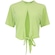 Blusa Cropped Feminina adidas Studio Yoga VERDE CLARO