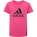 Camiseta Infantil adidas Manga Curta Big Logo Essentials ROSA
