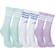 Kit de Meias adidas 3-Stripes Cano Alto Adulto 3 Pares ROXO CLARO/BRANCO