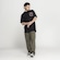Camiseta Huf Manga Curta Trepass Triangle PRETO