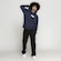 Blusa de Moletom Huf com Capuz Canguru Hardware AZUL ESCURO