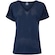 Camiseta Feminina Oxer Decote V AZUL ESCURO